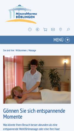 Vorschau der mobilen Webseite www.mimaris.de, MIMARIS - Wellness für die Seele