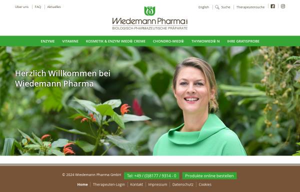 Vorschau von www.wiedemann-pharma.de, Wiedemann Pharma GmbH