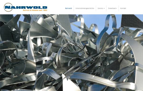 Vorschau von www.nahrwold.de, Hermann Nahrwold - Schrott- & Metallgroßhandel