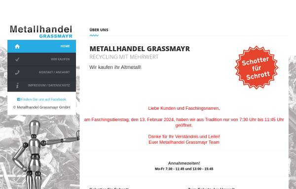 Vorschau von metallhandel-grassmayr.com, Metallhandel Grassmayr GmbH