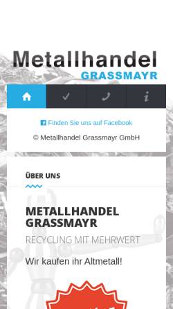 Vorschau der mobilen Webseite metallhandel-grassmayr.com, Metallhandel Grassmayr GmbH