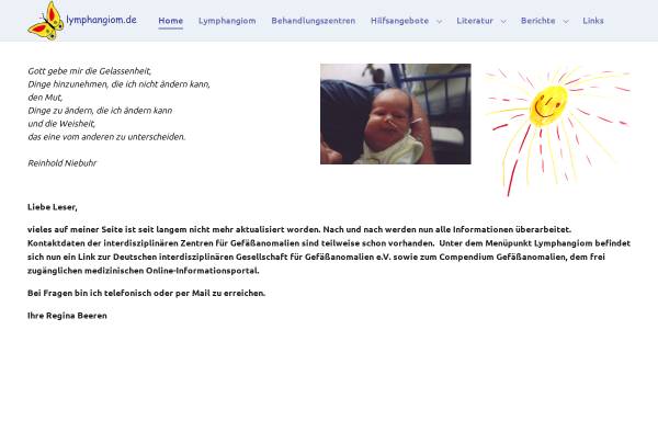 Vorschau von www.lymphangiom.de, Das Lymphangiom