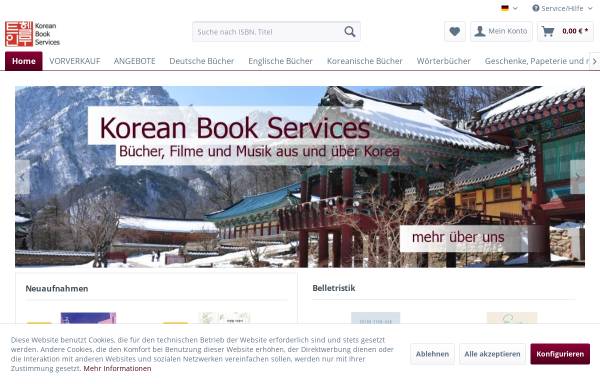 Vorschau von www.koreanbook.de, Korean Book Services
