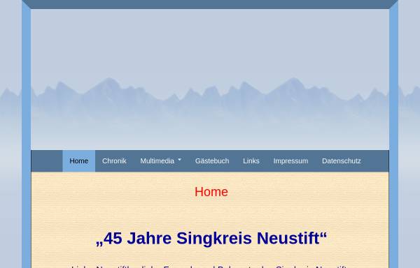 Vorschau von www.singkreis-neustift.de, Singkreis Neustift
