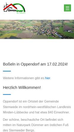 Vorschau der mobilen Webseite www.oppendorf.de, Oppendorf