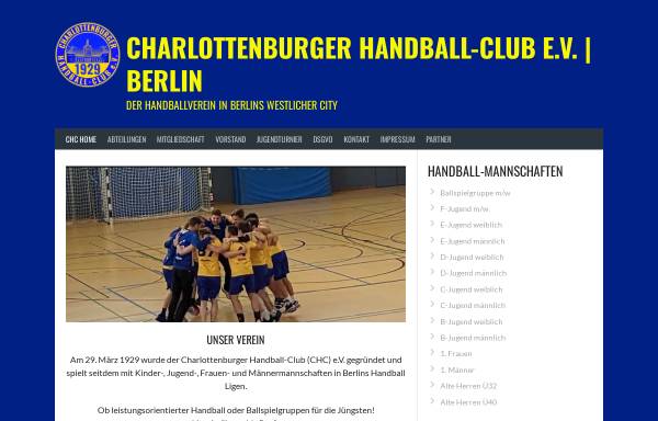Vorschau von www.chc-berlin.de, Charlottenburger Handball-Club e.V.