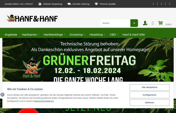 Vorschau von www.hanf-hanf.at, Hanf - Hanf, Kolundzija GmbH