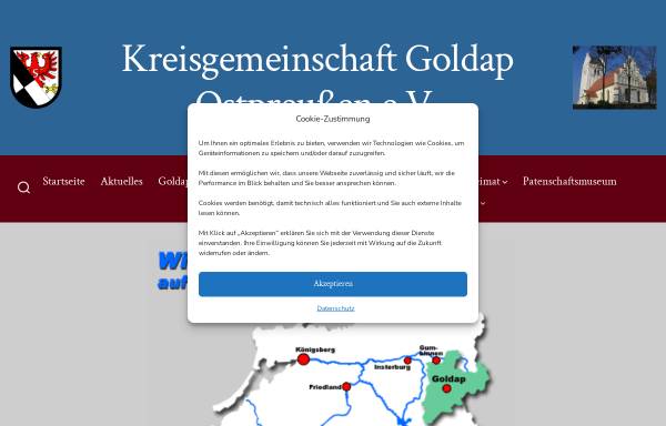 Vorschau von www.goldap.de, Kreisgemeinschaft Goldap Ostpreußen e.V.