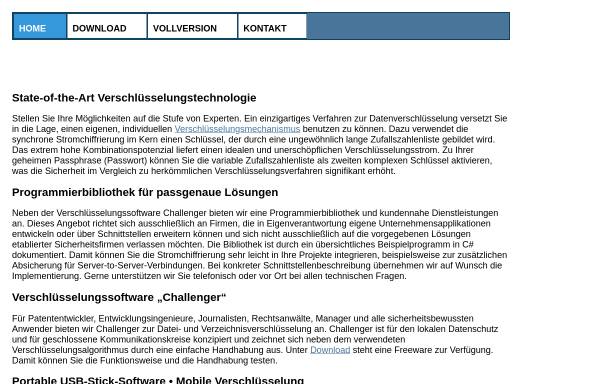 Vorschau von www.encryption-software.de, USB-Stick Software - Challenger