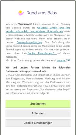 Vorschau der mobilen Webseite www.rund-ums-baby.de, DieHaustiere.de