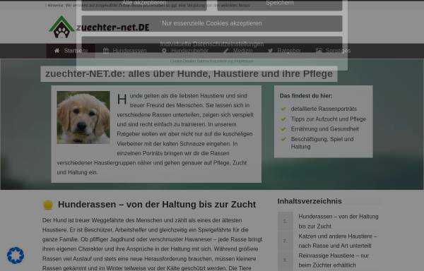 Vorschau von www.zuechter-net.de, Züchter net