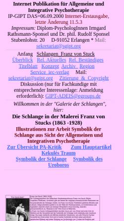 Vorschau der mobilen Webseite www.sgipt.org, Die Schlange in der Malerei Franz von Stucks (1863 -1928)
