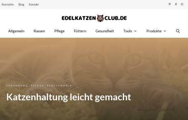 Vorschau von www.edelkatzenclub.de, Edelkatzenclub Stollberg & Umgebung e.V.