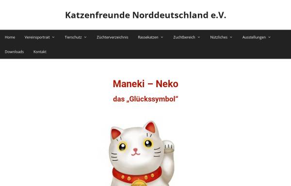 Vorschau von www.kfndev.de, Verein der Katzenfreunde Norddeutschland e.V.