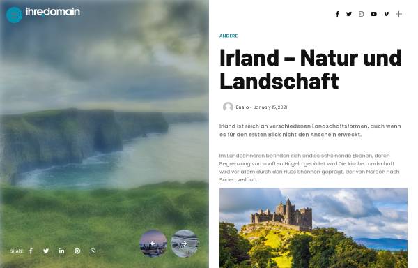 Vorschau von www.irland-tips.de, Irland - grüne Insel