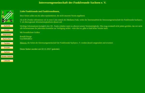 Vorschau von www.igdfs.de, Interessengemeinschaft der Funkfreunde Sachsen