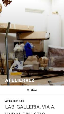 Vorschau der mobilen Webseite www.atelierk12.ch, Atelier K12