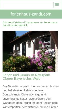 Vorschau der mobilen Webseite www.ferienhaus-zandt.com, Ferienhaus in Zandt