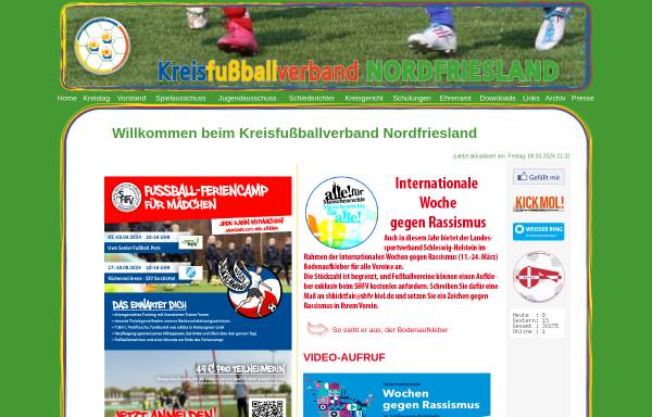 Vorschau von www.kreisfussballverband-nf.de, Kreisfußballverband Nordfriesland