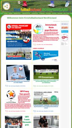 Vorschau der mobilen Webseite www.kreisfussballverband-nf.de, Kreisfußballverband Nordfriesland