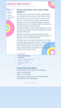 Vorschau der mobilen Webseite hebamme-bornhoeved.de, Mau, Angela