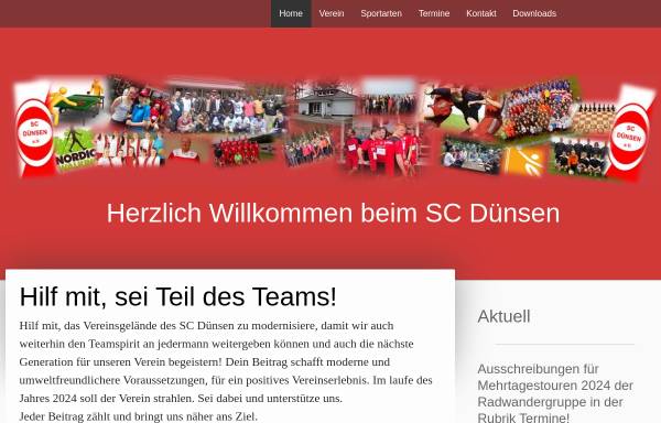 Vorschau von www.scduensen.de, Sport Club Dünsen e.V.