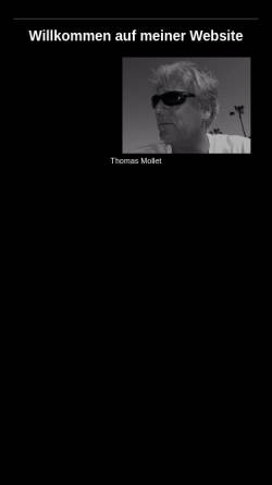 Vorschau der mobilen Webseite www.tmollet.com, Homepage von Thomas Mollet