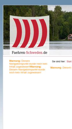 Vorschau der mobilen Webseite www.faehren-schweden.de, Fährverbindungen nach Schweden