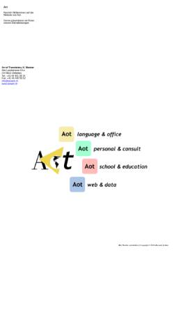 Vorschau der mobilen Webseite www.aoweb.ch, Art of Translation