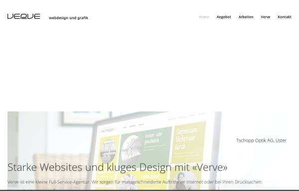 Vorschau von www.verve.ch, Verve Webdesign und Grafik