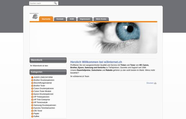 Vorschau von www.w3internet.ch, W3 Internet Services GmbH
