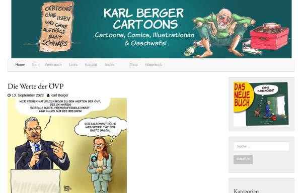 Vorschau von www.zeichenware.at, Cartoons und Comics von Karl Berger