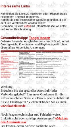 Vorschau der mobilen Webseite www.hippotherapie.de, Hippotherapie