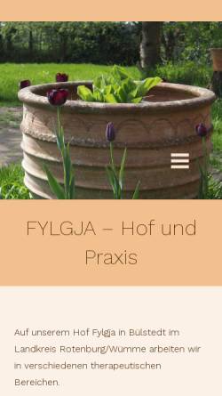 Vorschau der mobilen Webseite www.fylgja.de, Hof Fylgja