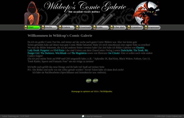 Vorschau von www.wildcop.de, WildCops Gallery HomePage