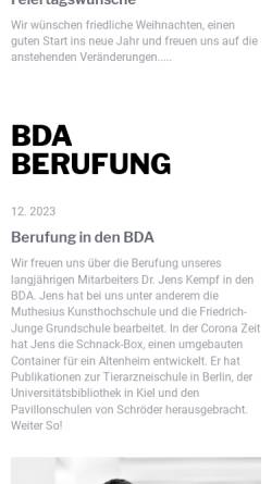 Vorschau der mobilen Webseite www.schmiederunddau.de, Schmieder & Dau Architekten
