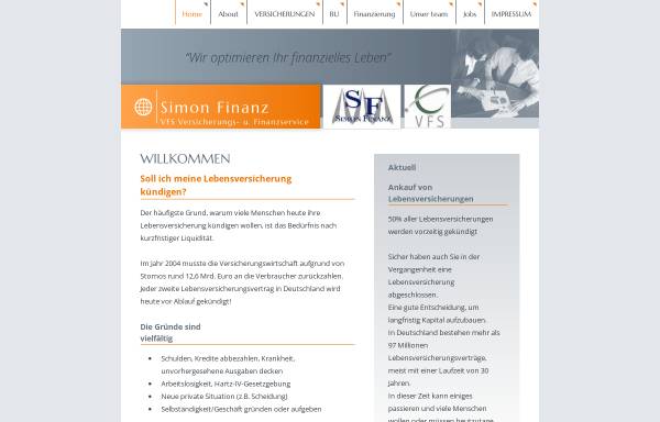 Vorschau von www.simon-finanz.de, Simon Finanz