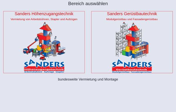 Vorschau von www.sanders-online.de, Sanders GmbH & Co. KG