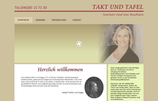 Vorschau von www.taktundtafel.de, Takt und Tafel -Sabina Blecken
