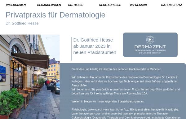 Vorschau von www.dr-hesse.de, Praxis Dr.med.Gottfried Hesse