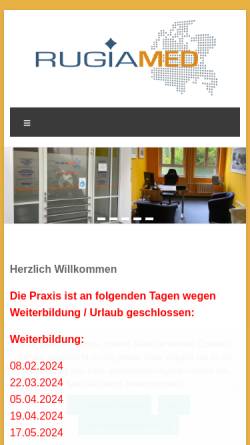 Vorschau der mobilen Webseite rugiamed.de, Rugiamed