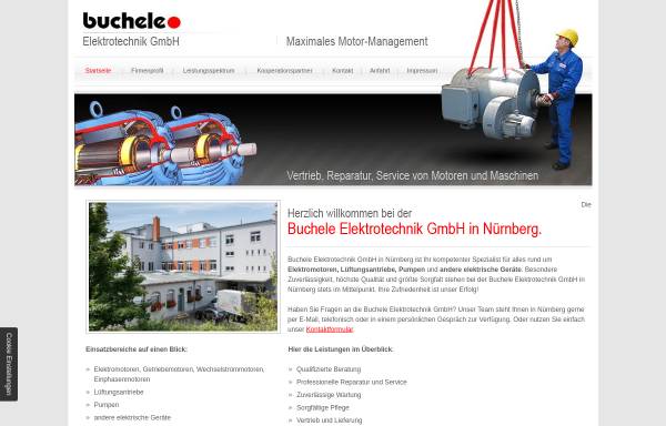 Vorschau von www.buchele-elektrotechnik.de, Buchele Elektrotechnik GmbH