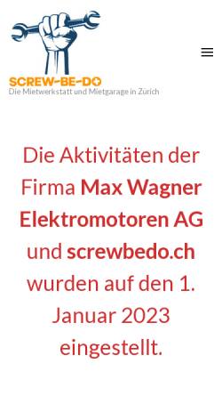 Vorschau der mobilen Webseite www.elektro-motor.ch, Max Wagner Elektromotoren AG