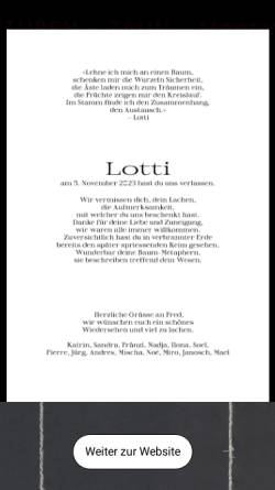 Vorschau der mobilen Webseite www.lottimeschter.ch, Meschter, Lotti