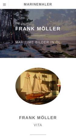 Vorschau der mobilen Webseite marinemaler-moeller.de, Möller, Frank