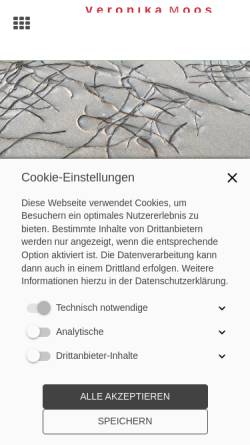 Vorschau der mobilen Webseite www.textilkunst.de, Moos-Brochhagen, Veronika
