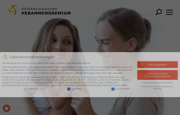 Vorschau von www.hebammen.at, Hebammengremium