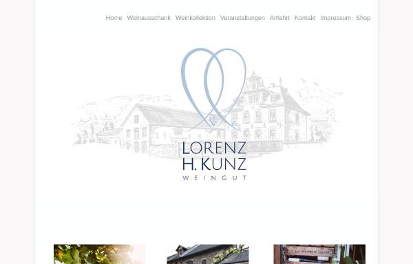 Vorschau von www.weingut-lorenz-kunz.de, Kunz, Weingut Lorenz H.