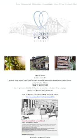 Vorschau der mobilen Webseite www.weingut-lorenz-kunz.de, Kunz, Weingut Lorenz H.