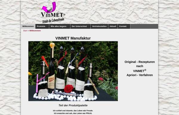 Vorschau von www.vinmet.de, VinMet